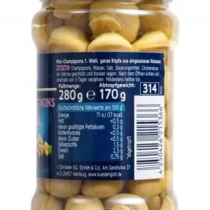 Küstengold Mini-Champignons Ganze Köpfe 1. Wahl 6