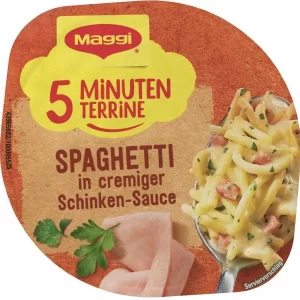 Maggi 5 Minuten Terrine Spaghetti In Cremiger Schinkensauce 11