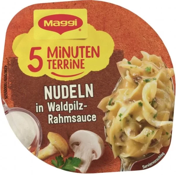 Maggi 5 Minuten Terrine Nudeln In Waldpilz-Rahmsauce 4