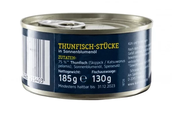 Küstengold Thunfisch-Stücke In Sonnenblumenöl 4