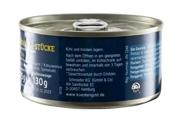 Küstengold Thunfisch-Stücke In Sonnenblumenöl 6